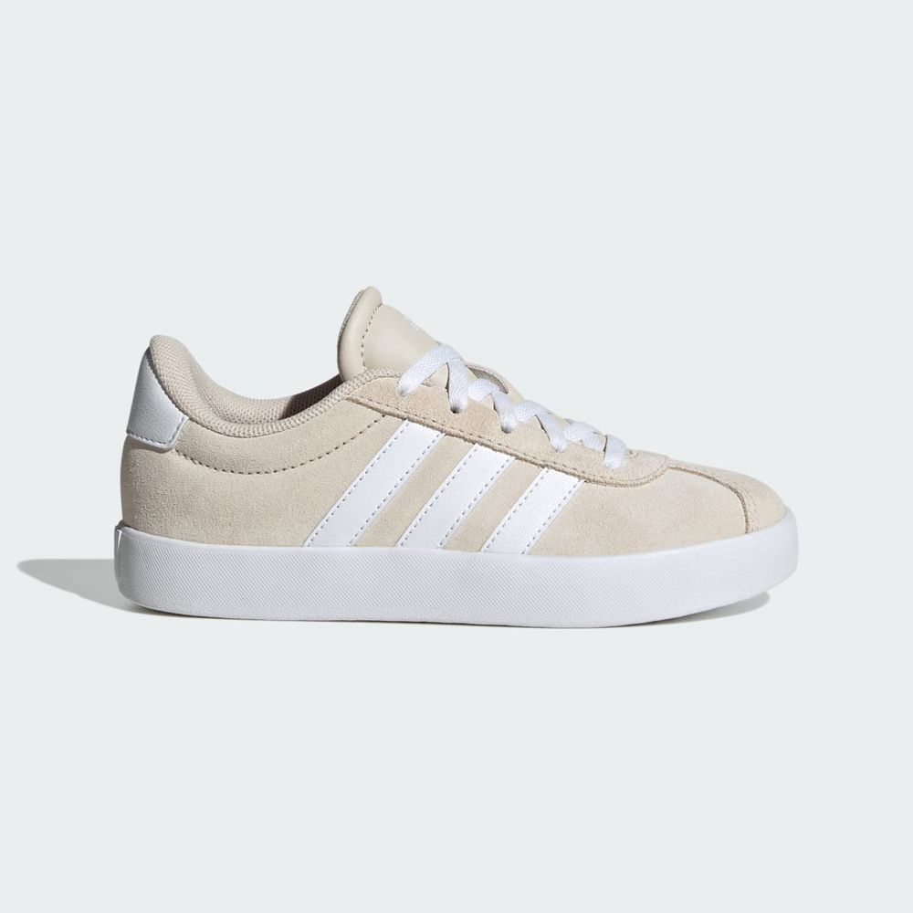 Chaussure Adidas Vl Court 3.0 Beige Blanche Enfant | YFG-42484448