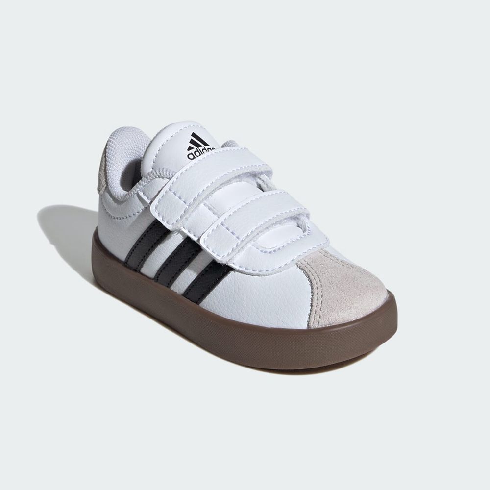 Chaussure Adidas Vl Court 3.0 Blanche Noir Grise Enfant | CJI-25498799