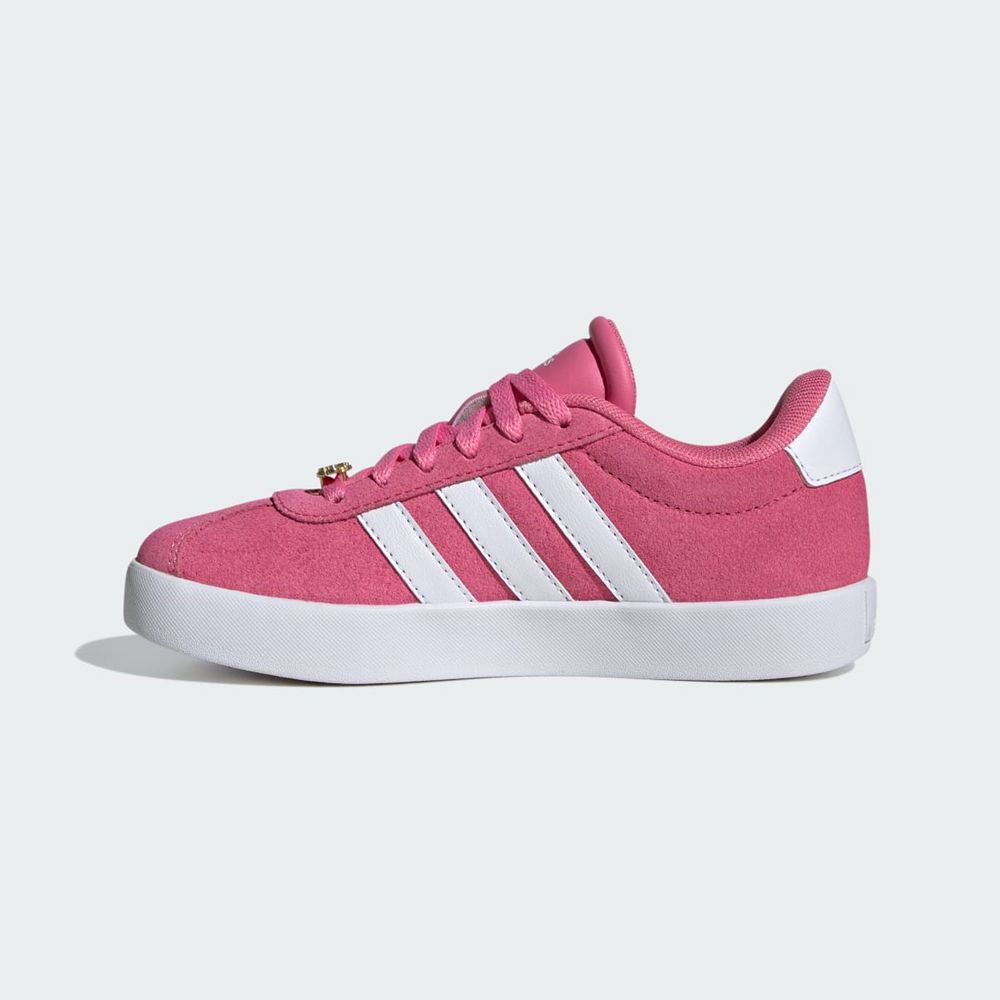 Chaussure Adidas Vl Court 3.0 Rose Blanche Grise Enfant | NYS-60338280