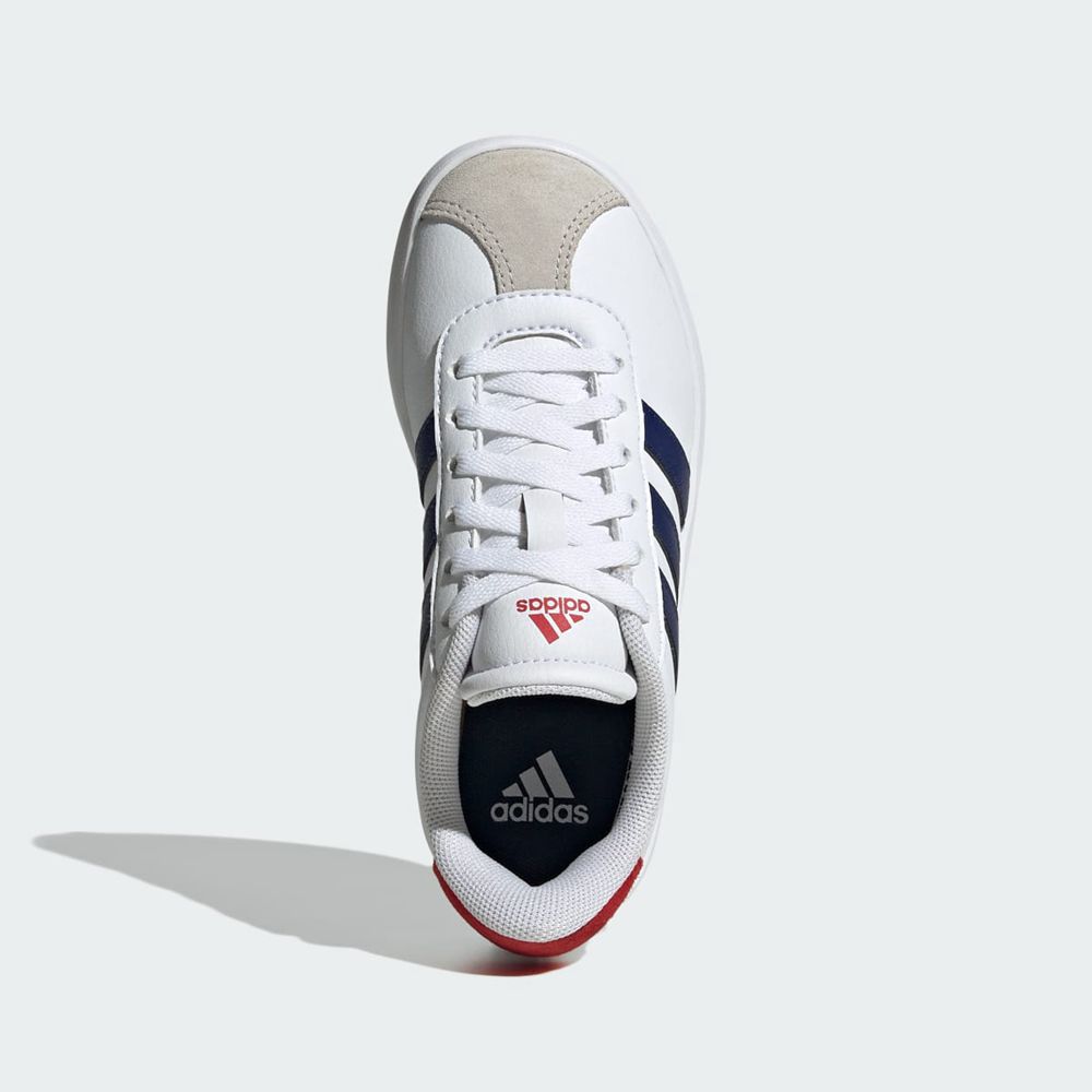 Chaussure Adidas Vl Court 3.0 Blanche Bleu Rouge Enfant | QAZ-14112548