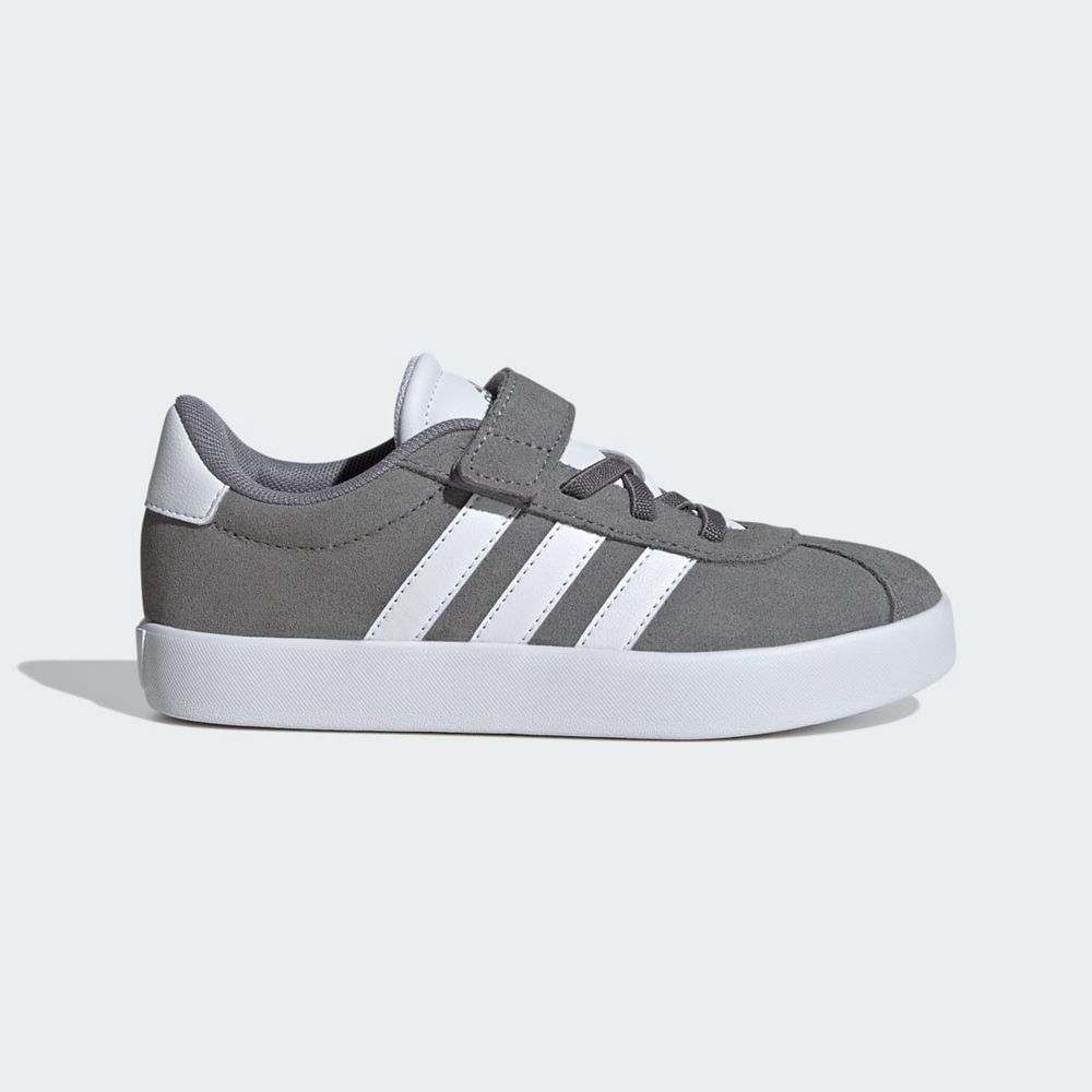 Chaussure Adidas Vl Court 3.0 Grise Blanche Enfant | AAB-90134739