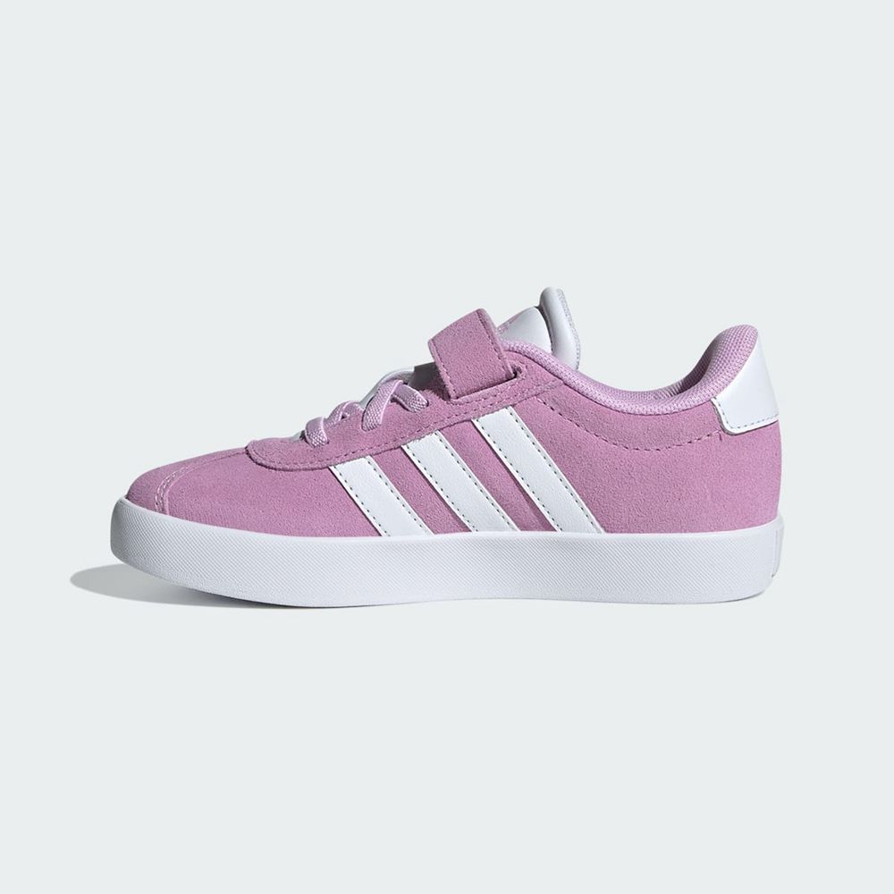 Chaussure Adidas Vl Court 3.0 Violette Blanche Grise Enfant | LWN-46280123