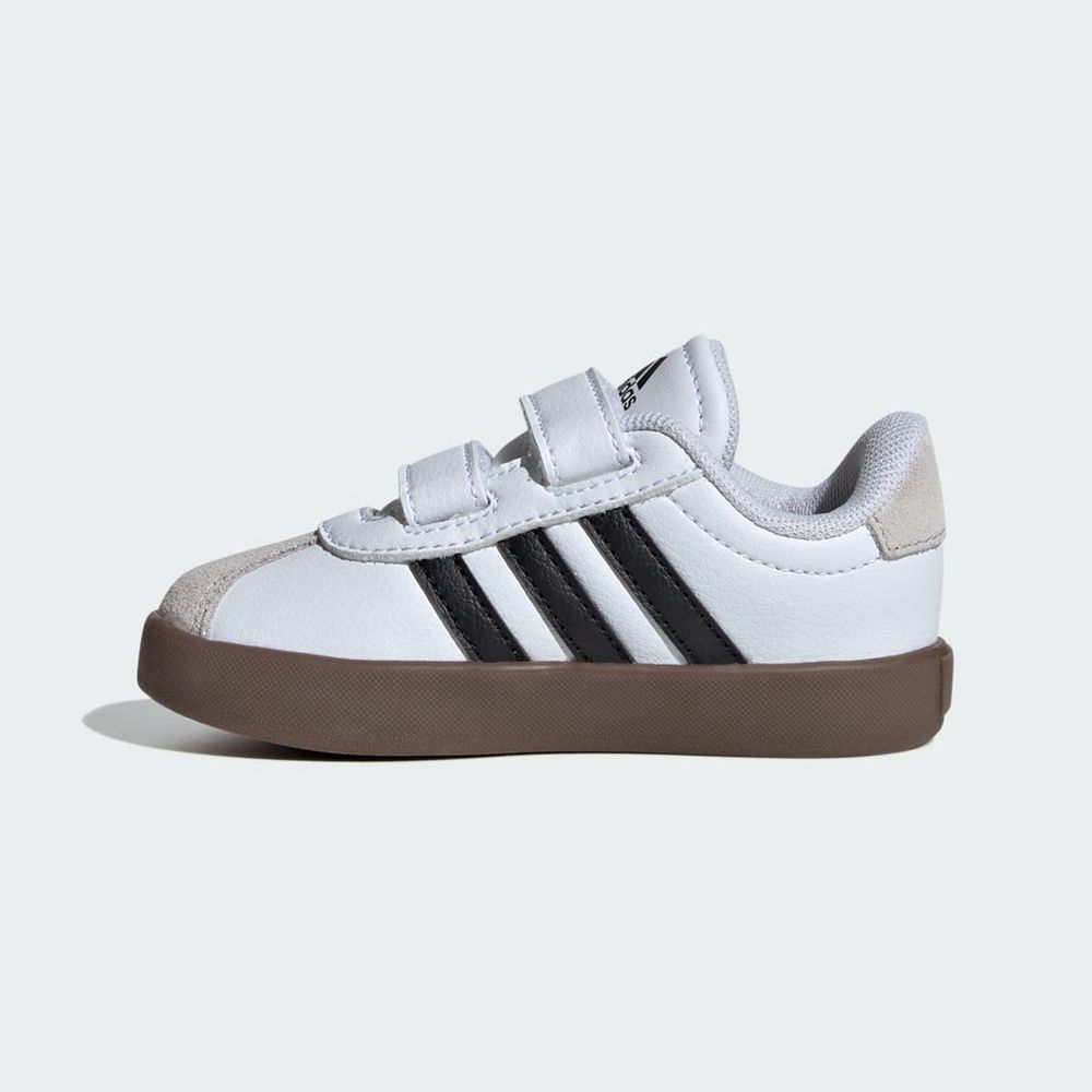 Chaussure Adidas Vl Court 3.0 Blanche Noir Grise Enfant | CJI-25498799