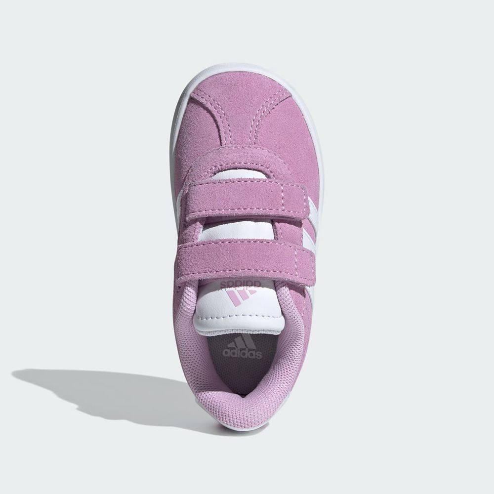 Chaussure Adidas Vl Court 3.0 Violette Blanche Grise Enfant | SZZ-10770782