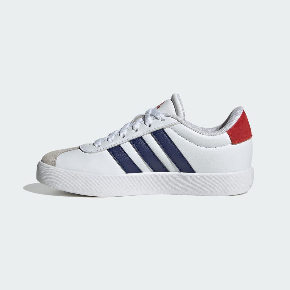 Chaussure Adidas Vl Court 3.0 Blanche Bleu Rouge Enfant | QAZ-14112548