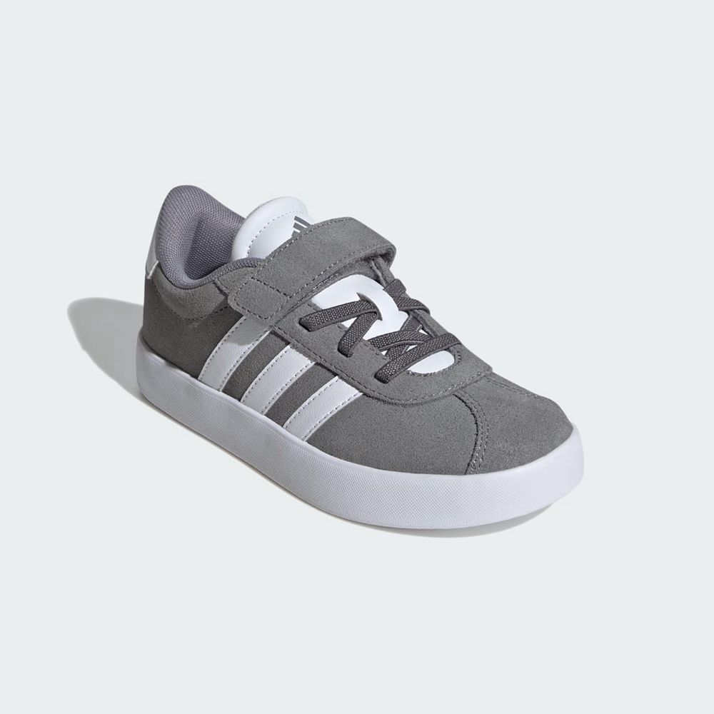 Chaussure Adidas Vl Court 3.0 Grise Blanche Enfant | AAB-90134739