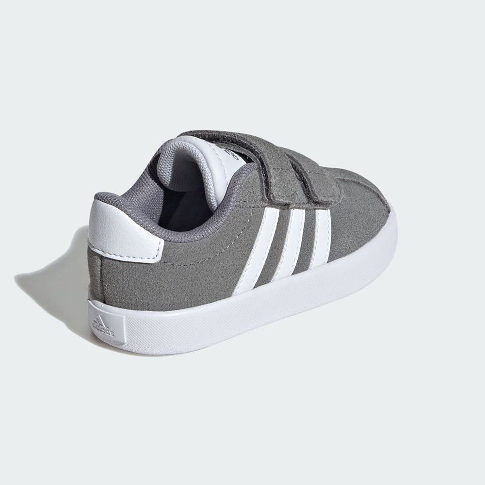 Chaussure Adidas Vl Court 3.0 Grise Blanche Enfant | TZG-49106340