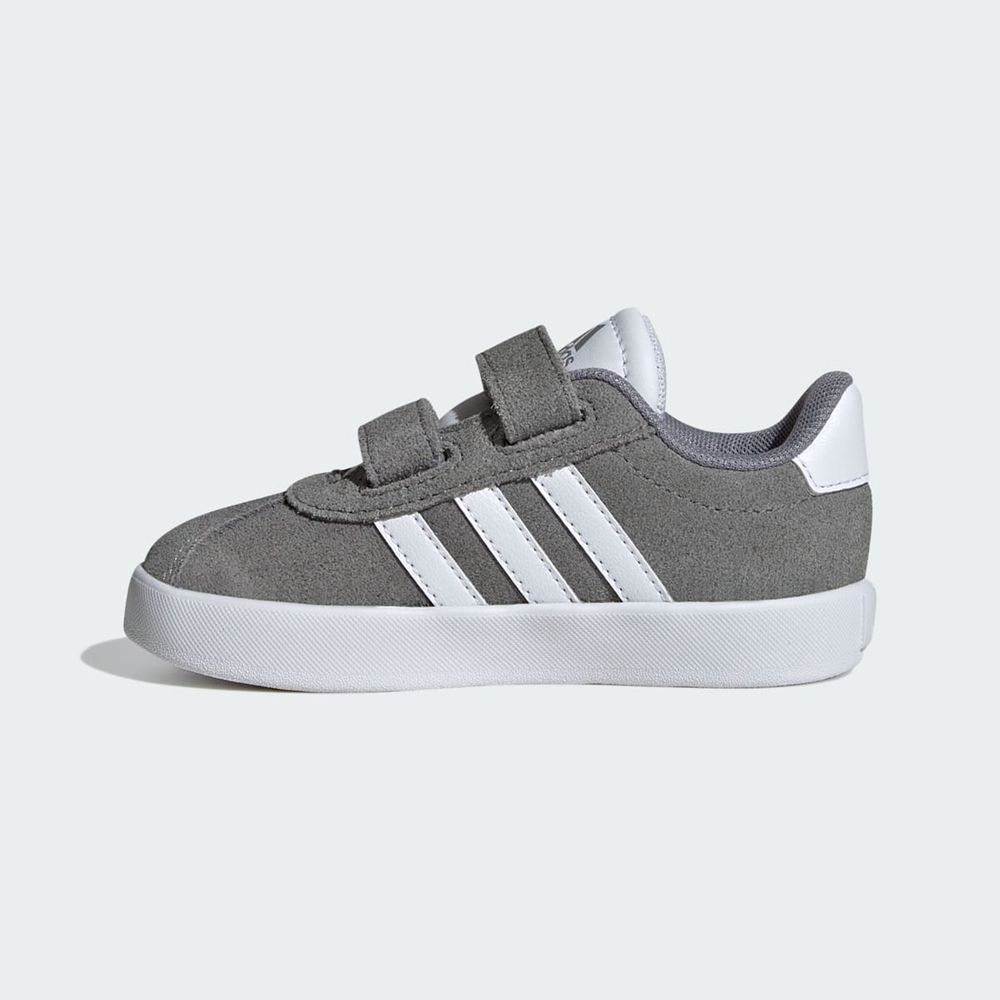 Chaussure Adidas Vl Court 3.0 Grise Blanche Enfant | TZG-49106340