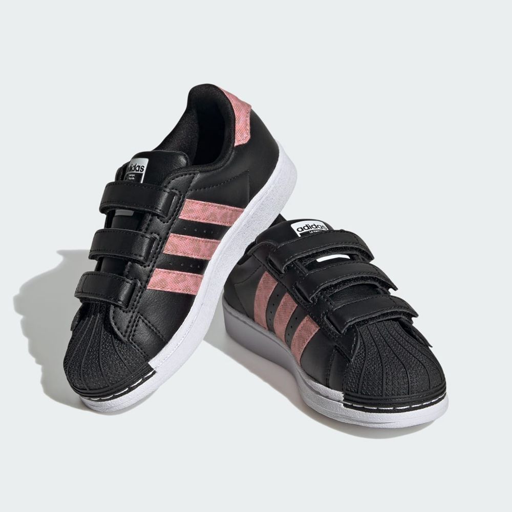 Chaussure Adidas Superstar Comfort Closure Noir Doré Enfant | LDP-63256984