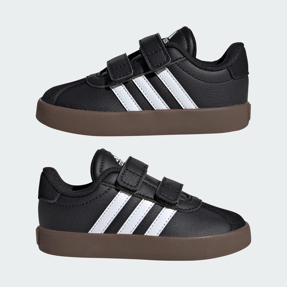 Chaussure Adidas Vl Court 3.0 Noir Blanche Enfant | EIL-08397657