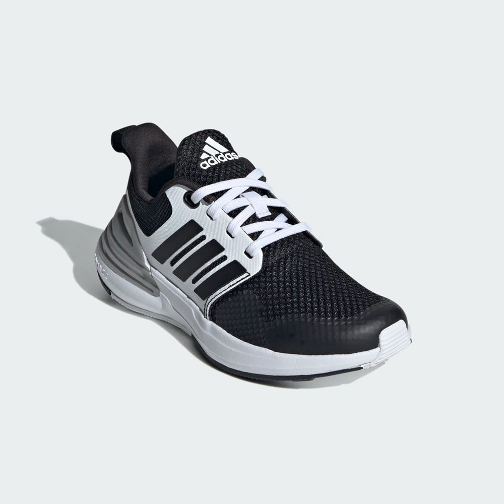 Chaussure Running Adidas Rapidasport Noir Blanche Enfant | UZW-77646834