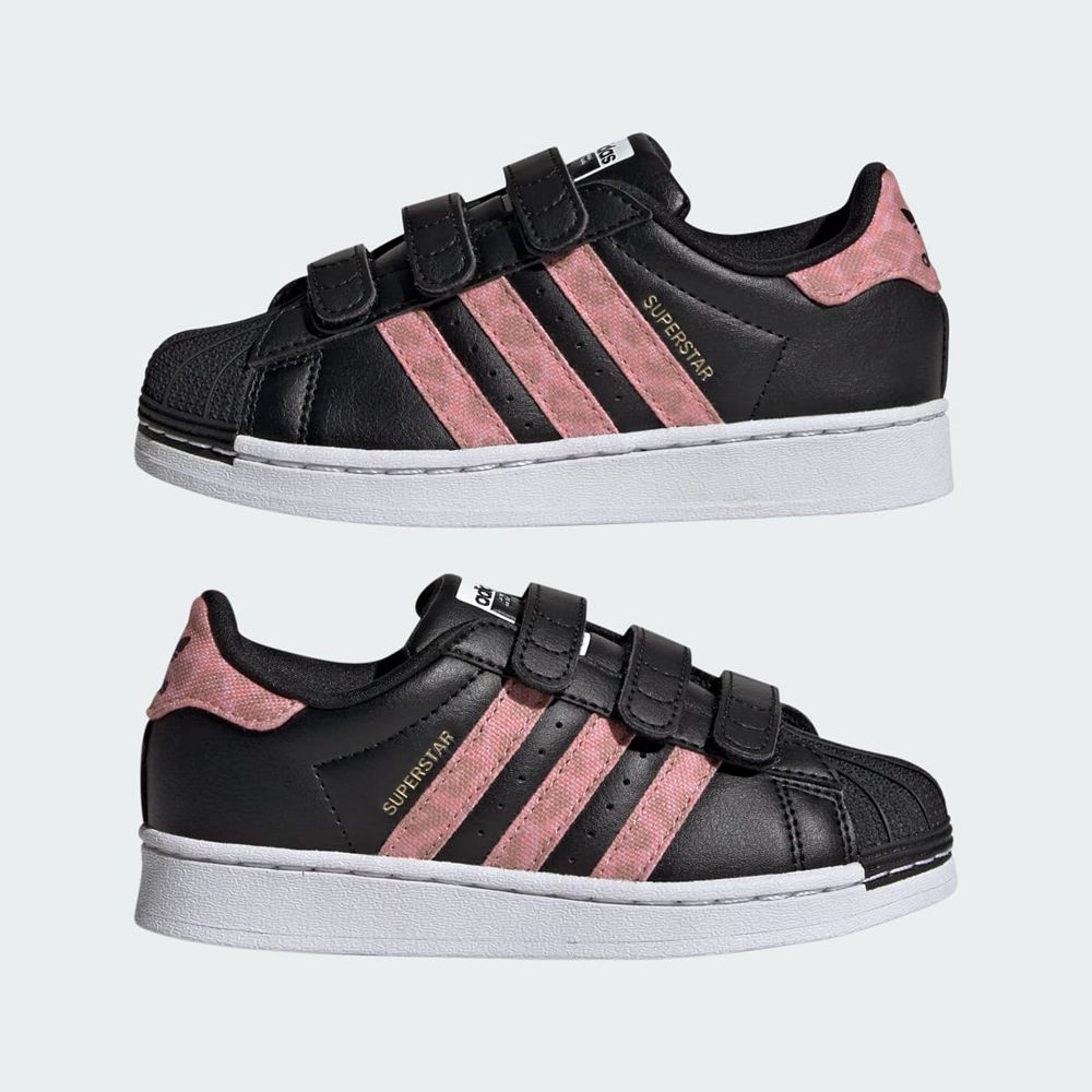 Chaussure Adidas Superstar Comfort Closure Noir Doré Enfant | LDP-63256984