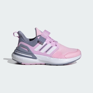 Chaussure Running Adidas Rapidasport Bounce Elastic Lace Top Strap Rose Blanche Violette Enfant | XUZ-12463190