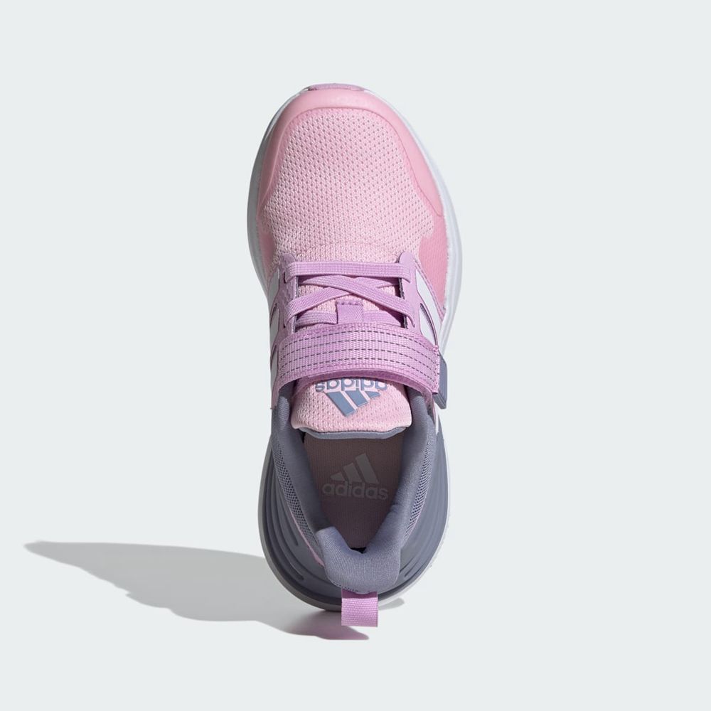 Chaussure Running Adidas Rapidasport Bounce Elastic Lace Top Strap Rose Blanche Violette Enfant | XUZ-12463190