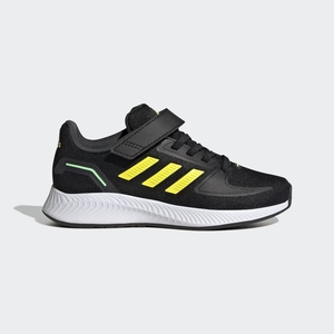 Chaussure Running Adidas Runfalcon 2.0 Noir Jaune Vert Enfant | MVU-21743524