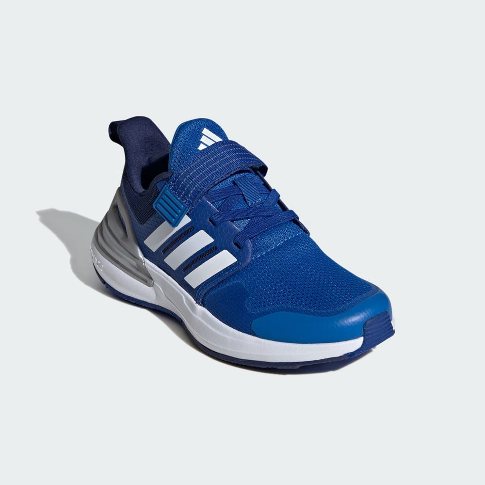 Chaussure Running Adidas Rapidasport Bounce Elastic Lace Top Strap Bleu Blanche Enfant | TGL-05722811