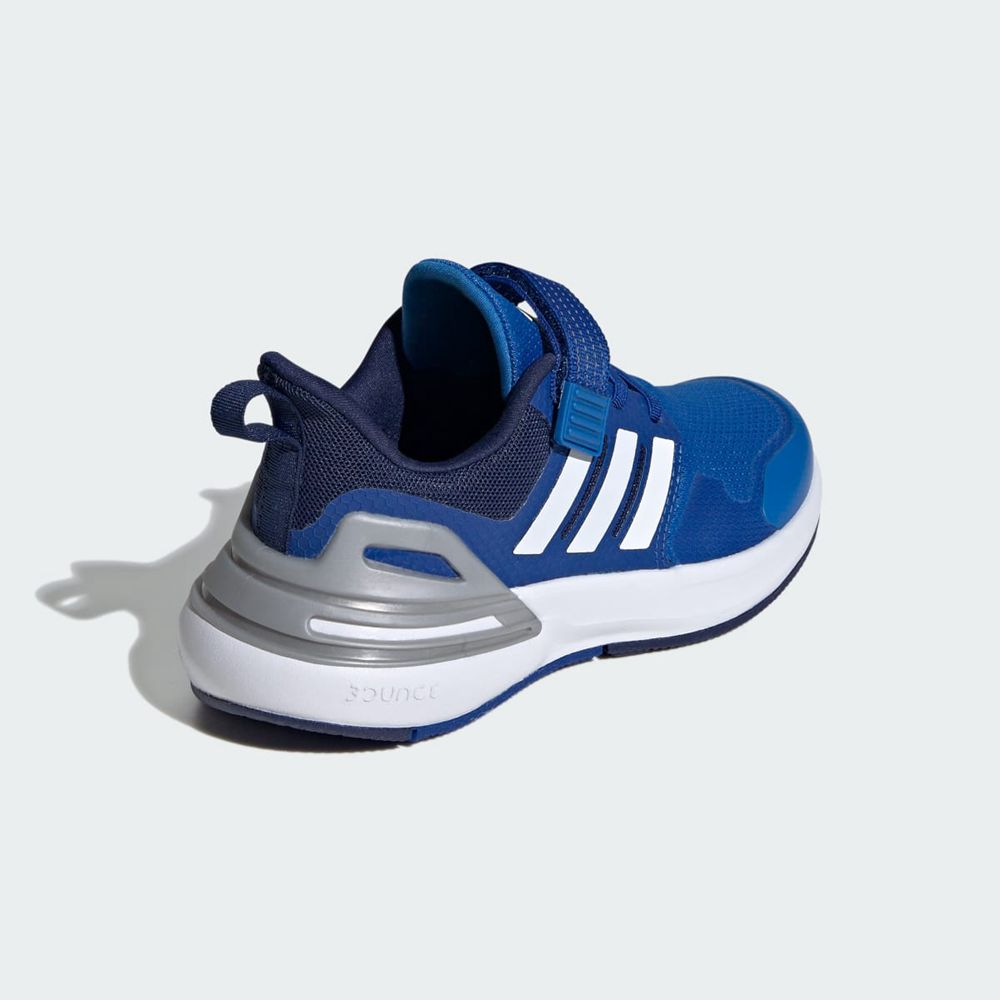 Chaussure Running Adidas Rapidasport Bounce Elastic Lace Top Strap Bleu Blanche Enfant | TGL-05722811