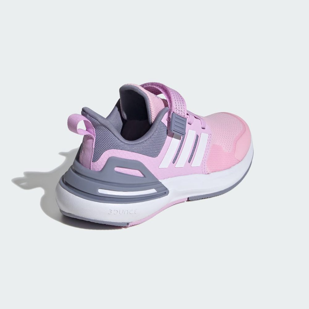 Chaussure Running Adidas Rapidasport Bounce Elastic Lace Top Strap Rose Blanche Violette Enfant | XUZ-12463190