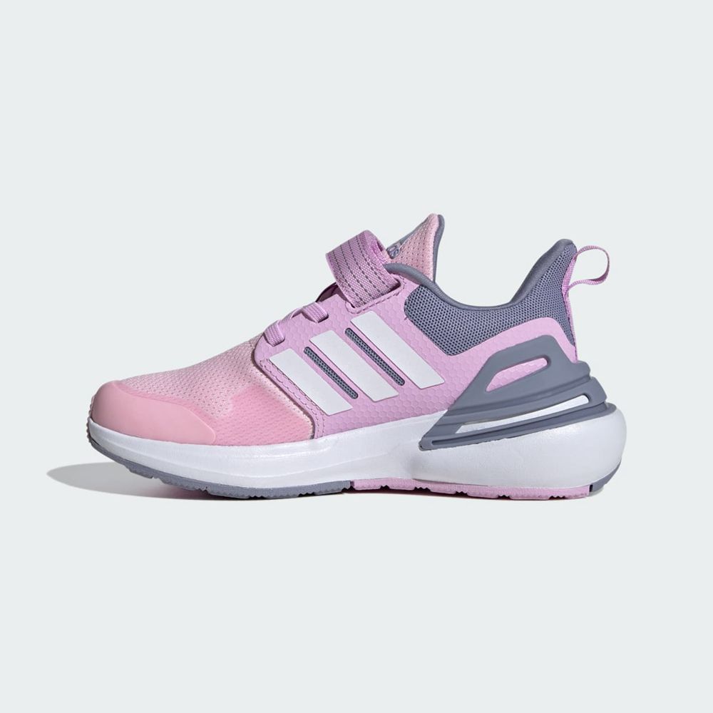 Chaussure Running Adidas Rapidasport Bounce Elastic Lace Top Strap Rose Blanche Violette Enfant | XUZ-12463190