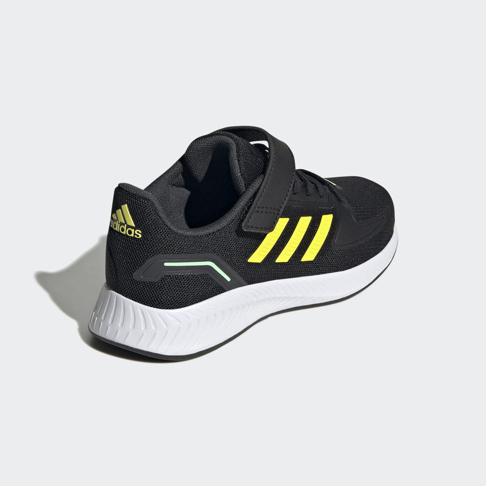 Chaussure Running Adidas Runfalcon 2.0 Noir Jaune Vert Enfant | MVU-21743524