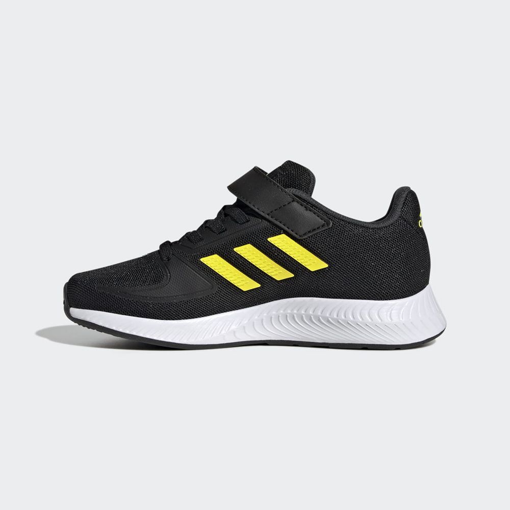 Chaussure Running Adidas Runfalcon 2.0 Noir Jaune Vert Enfant | MVU-21743524