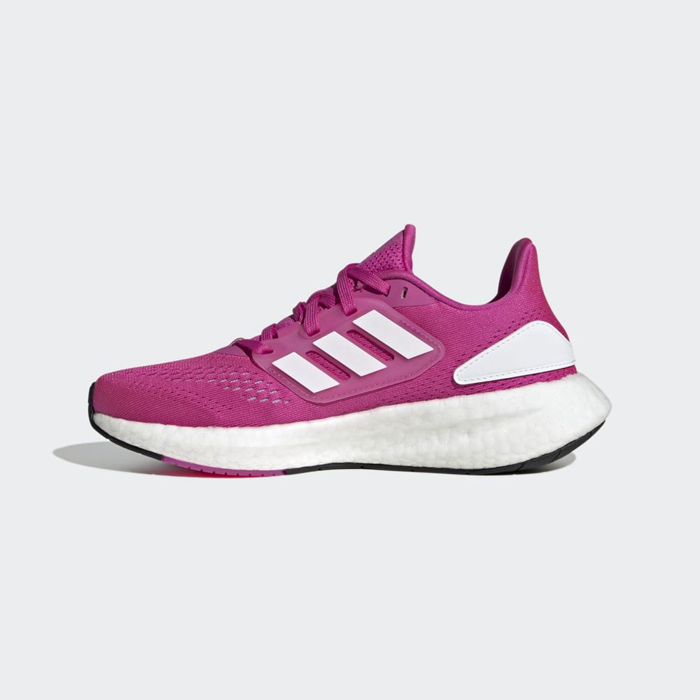 Chaussure Running Adidas Pureboost 22 Rose Blanche Vert Enfant | YVY-45023593