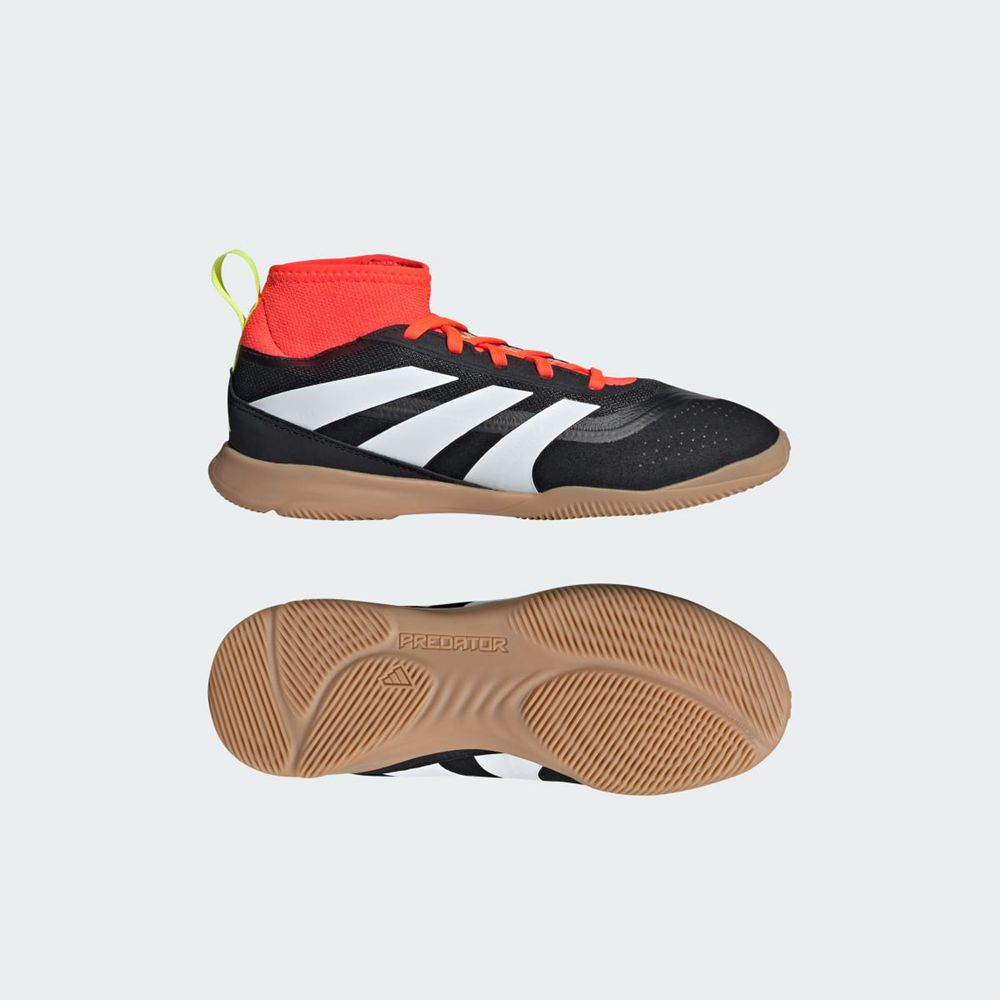 Chaussure Futsal Adidas Predator 24 League Noir Blanche Rouge Enfant | HVO-28196402