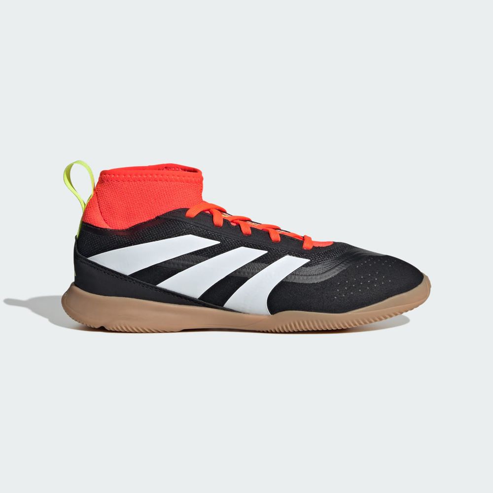 Chaussure Futsal Adidas Predator 24 League Noir Blanche Rouge Enfant | HVO-28196402