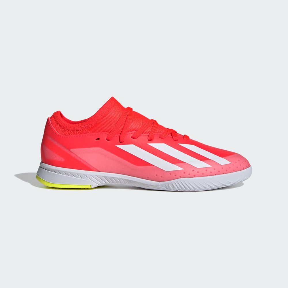 Chaussure Futsal Adidas X Crazyfast League Rouge Blanche Jaune Enfant | FRE-23542203