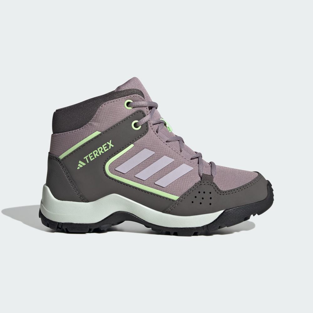 Chaussure de Randonnée Adidas Terrex Hyperhiker Mid Grise Noir Vert Enfant | JUX-99658712