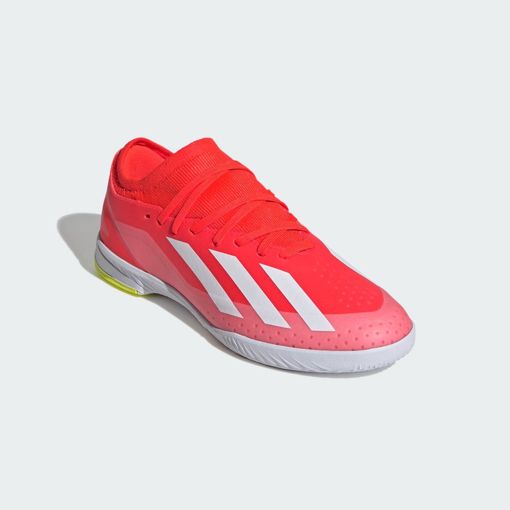 Chaussure Futsal Adidas X Crazyfast League Rouge Blanche Jaune Enfant | FRE-23542203