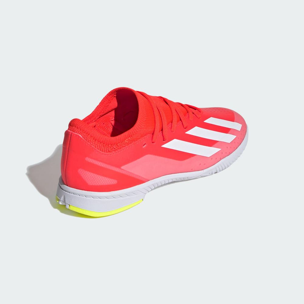 Chaussure Futsal Adidas X Crazyfast League Rouge Blanche Jaune Enfant | FRE-23542203