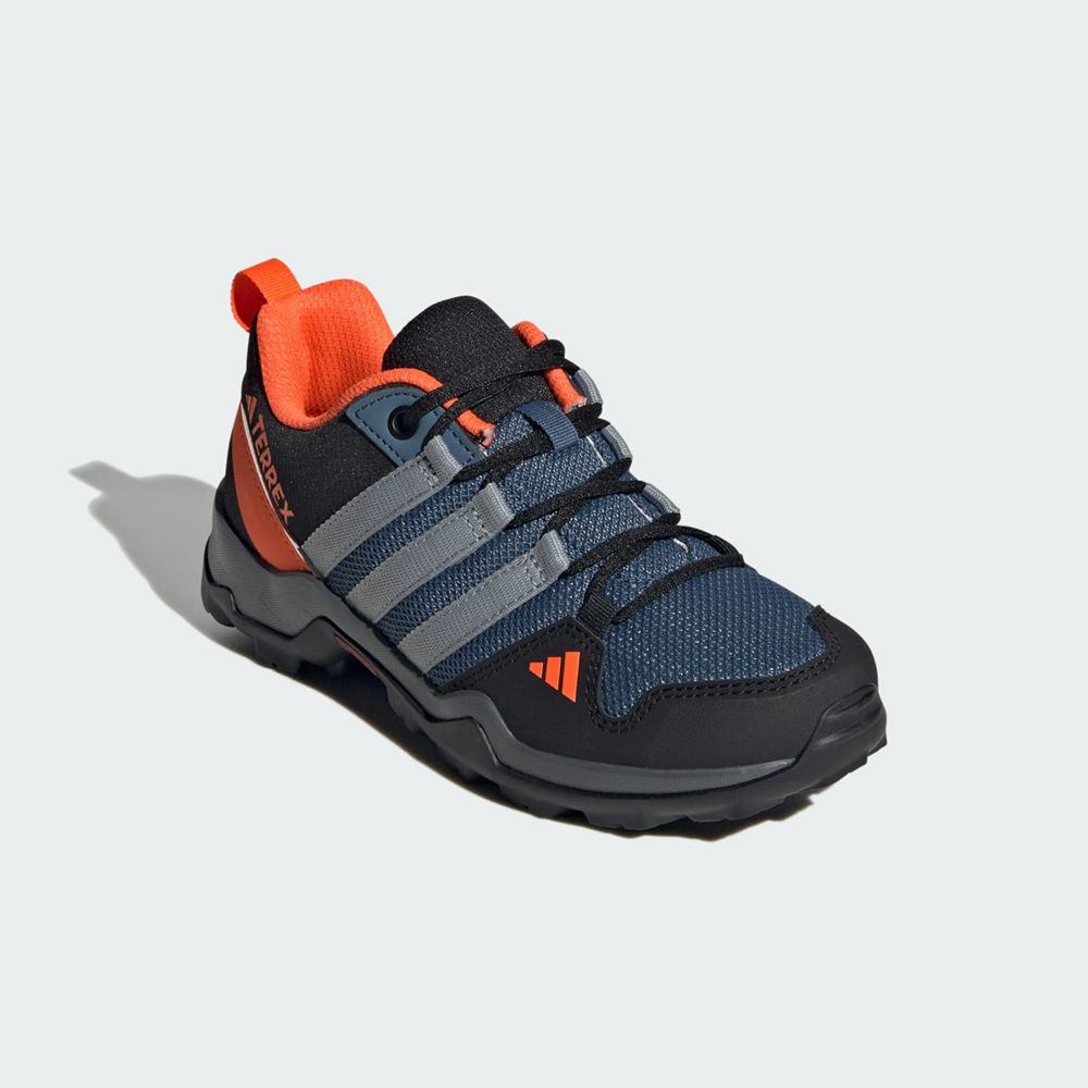 Chaussure de Randonnée Adidas Terrex AX2R K Bleu Marine Grise Orange Enfant | CUG-98857901