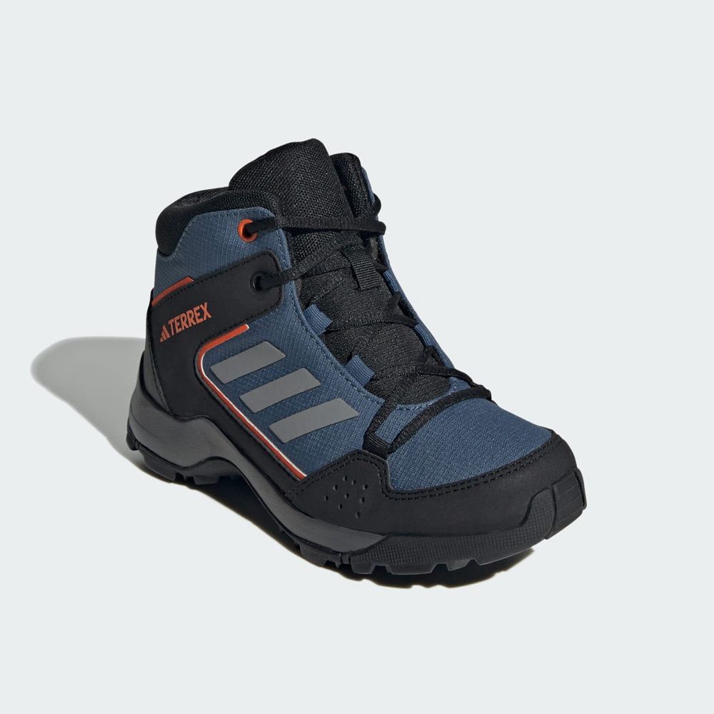 Chaussure de Randonnée Adidas Terrex Hyperhiker Mid Bleu Marine Grise Orange Enfant | OQW-00851136