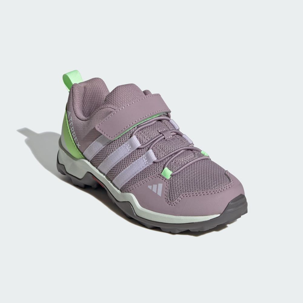 Chaussure de Randonnée Adidas Terrex AX2R Hook-And-Loop Grise Noir Vert Enfant | QHM-33238265