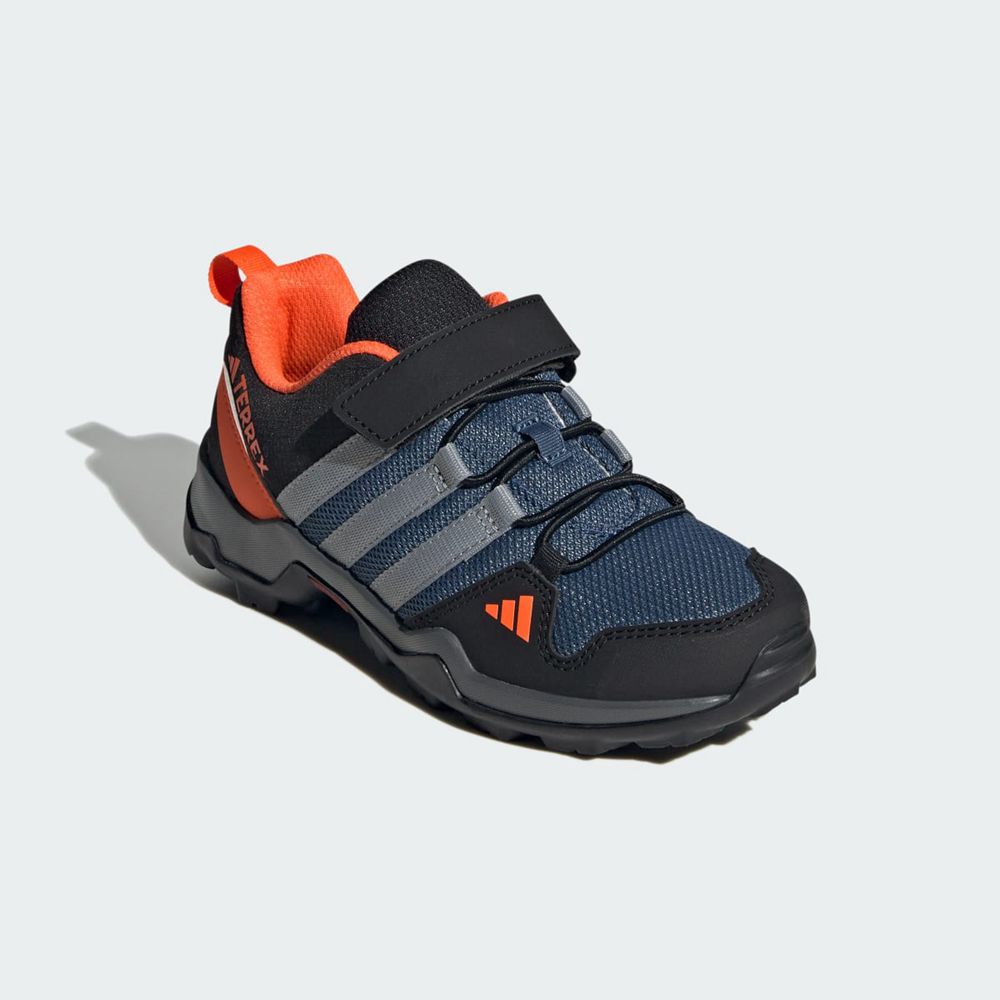 Chaussure de Randonnée Adidas Terrex AX2R CF K Bleu Marine Grise Orange Enfant | PNN-59992319