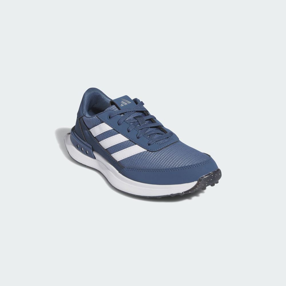 Chaussures De Golf Adidas S2G Spikeless 24 Bleu Marine Blanche Noir Enfant | YSJ-57297480