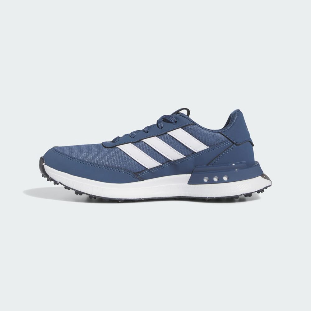 Chaussures De Golf Adidas S2G Spikeless 24 Bleu Marine Blanche Noir Enfant | YSJ-57297480