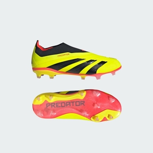 Chaussure de Foot Adidas Predator 24+ Laceless Firm Ground Jaune Noir Rouge Enfant | DZI-57911941