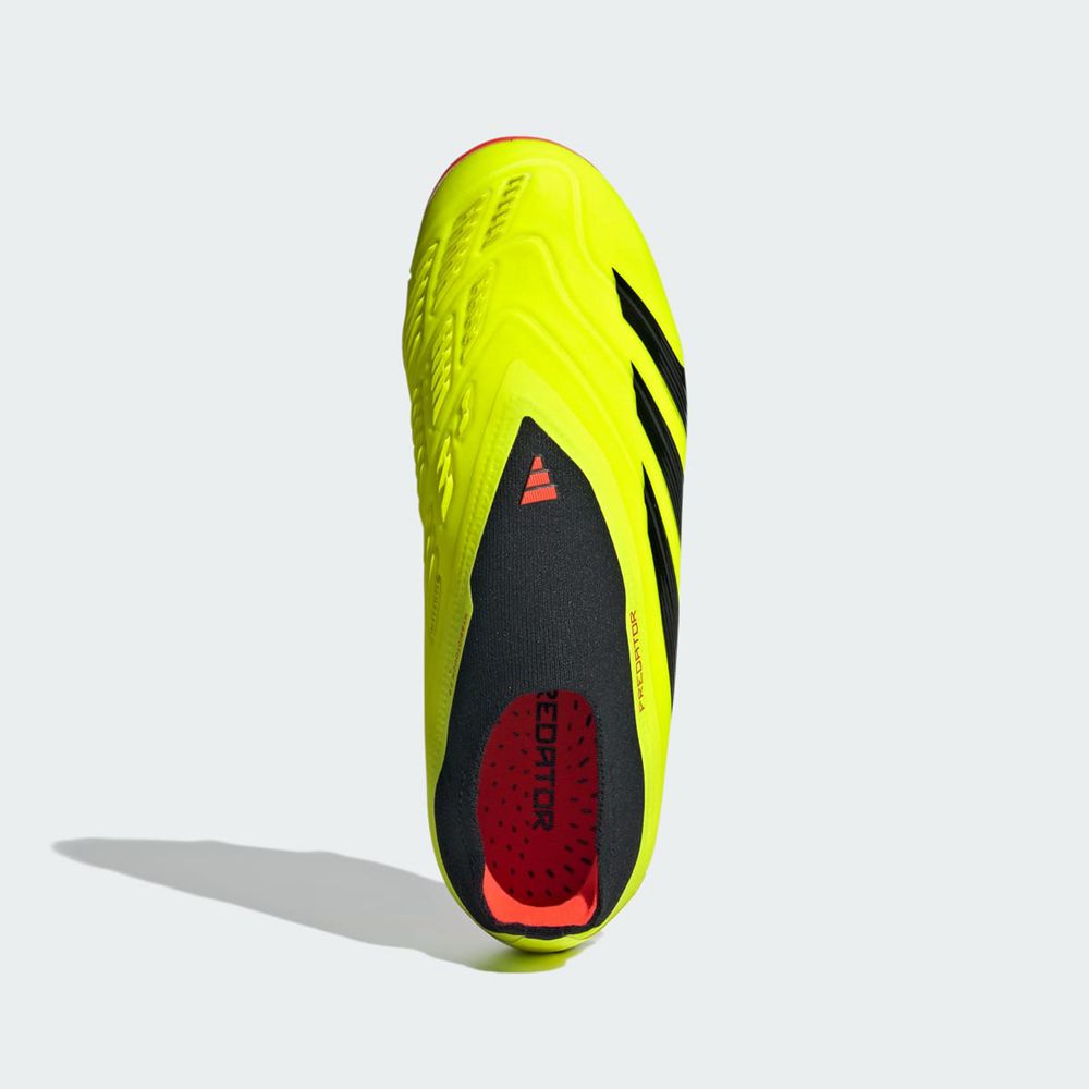 Chaussure de Foot Adidas Predator 24+ Laceless Firm Ground Jaune Noir Rouge Enfant | DZI-57911941