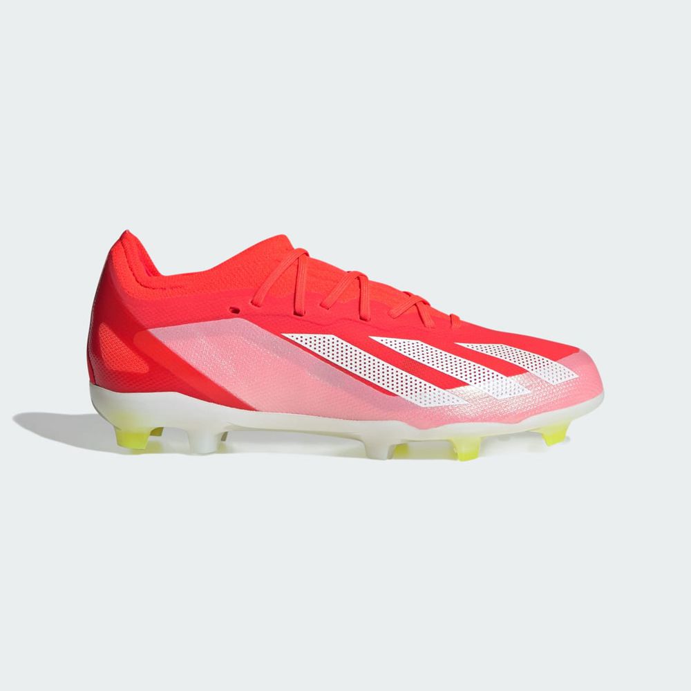 Chaussure de Foot Adidas X Crazyfast Elite Firm Ground Rouge Blanche Jaune Enfant | SYH-72616674