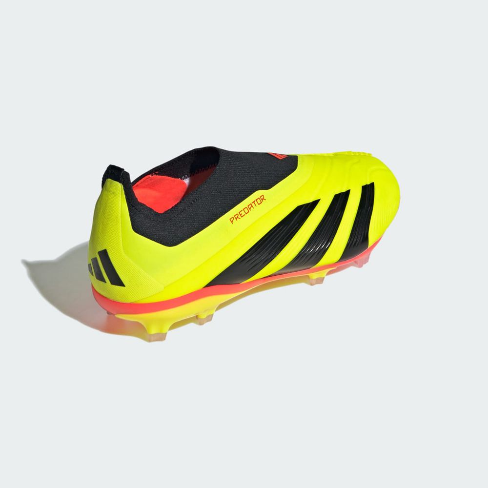 Chaussure de Foot Adidas Predator 24+ Laceless Firm Ground Jaune Noir Rouge Enfant | DZI-57911941