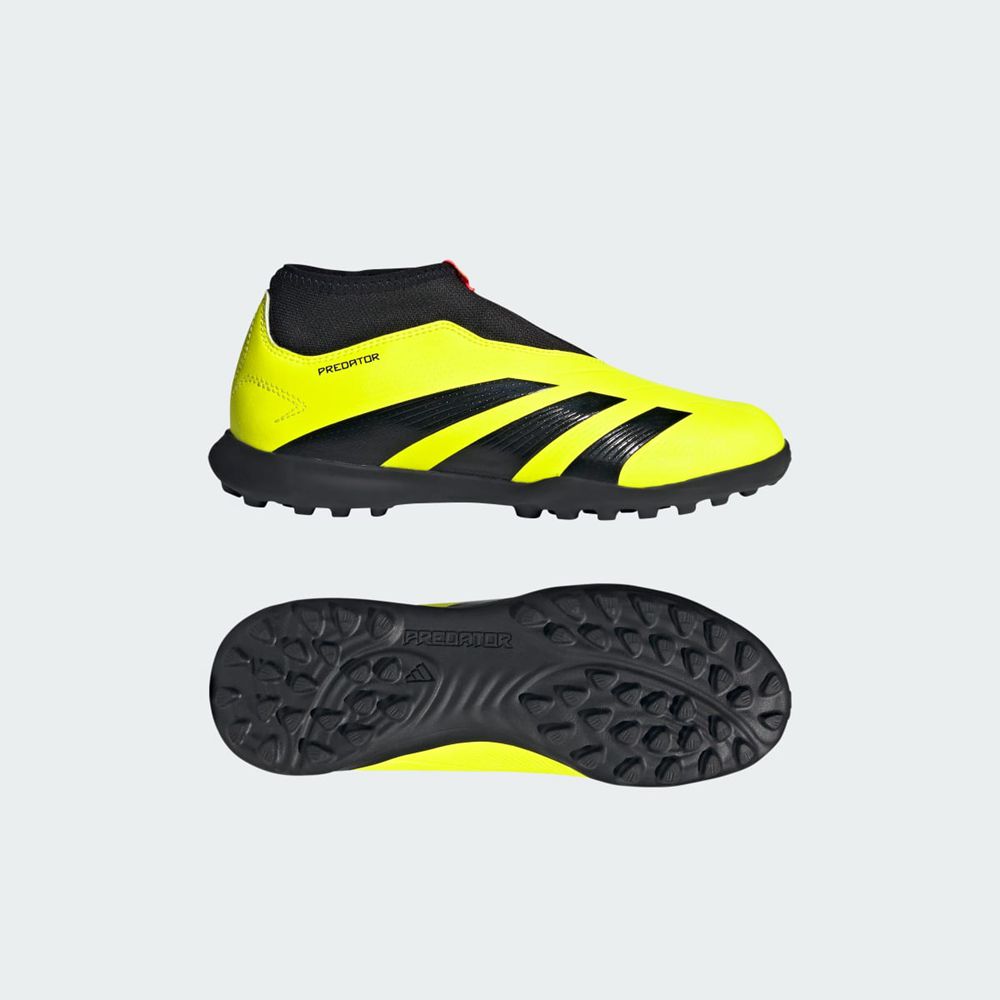 Chaussure de Foot Adidas Predator 24 League Laceless Turf Jaune Noir Rouge Enfant | IPF-40605690