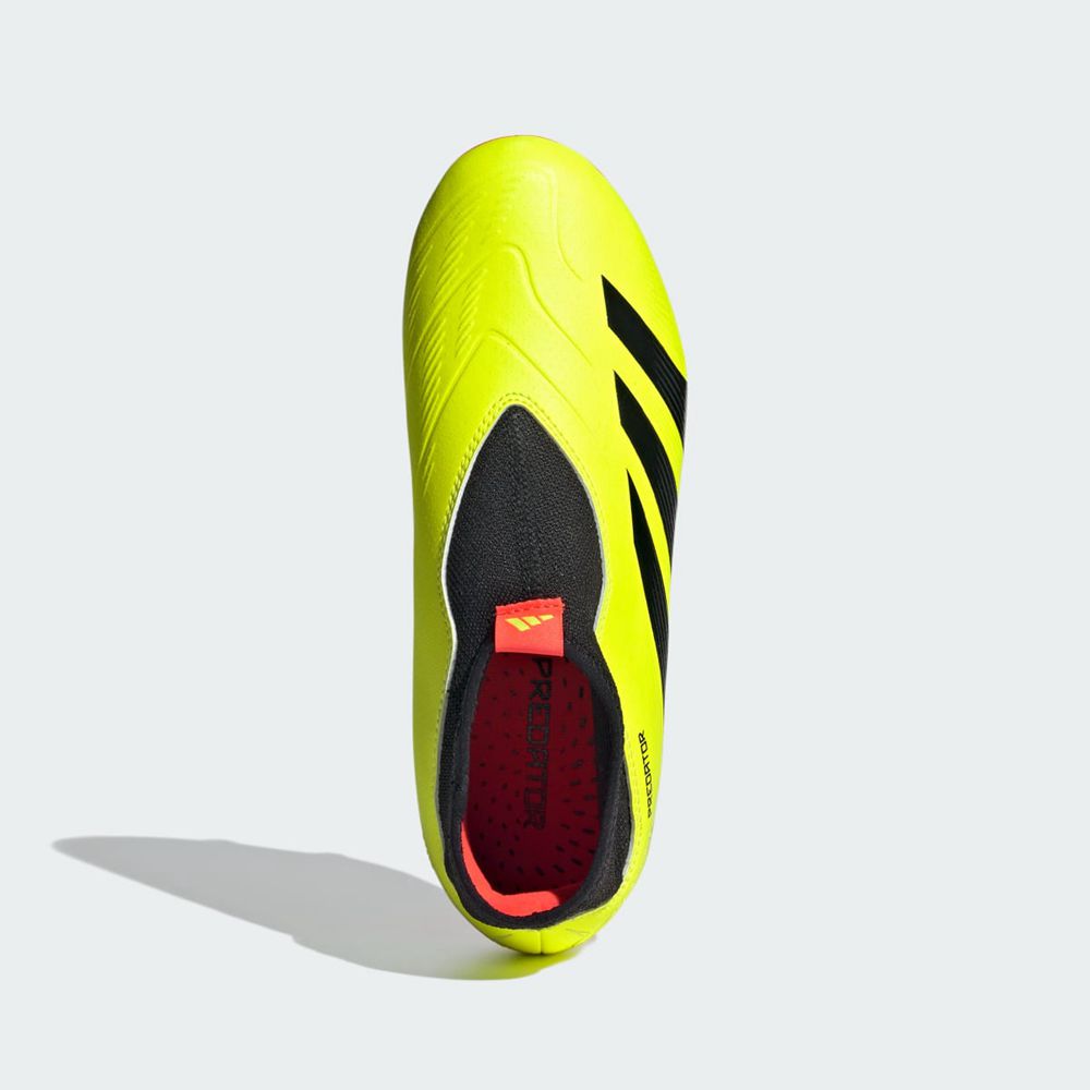 Chaussure de Foot Adidas Predator 24 League Laceless Firm Ground Jaune Noir Rouge Enfant | BRX-69599645