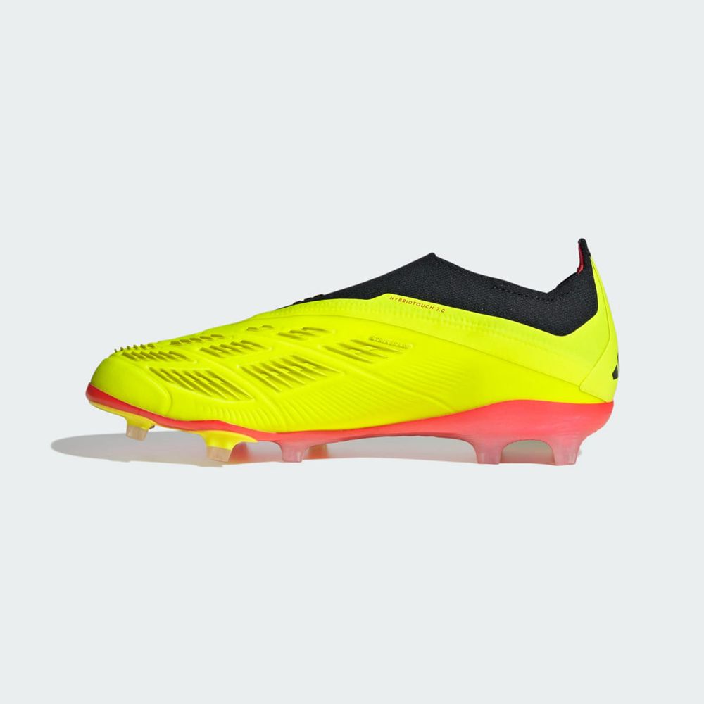 Chaussure de Foot Adidas Predator 24+ Laceless Firm Ground Jaune Noir Rouge Enfant | DZI-57911941