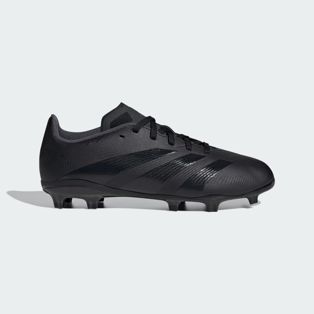 Chaussure de Foot Adidas Predator 24 League Firm Ground Noir Grise Enfant | EPB-53288614