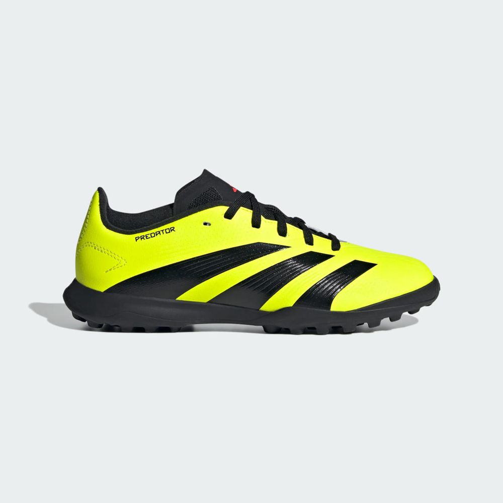 Chaussure de Foot Adidas Predator 24 League Turf Jaune Noir Rouge Enfant | FNC-16631754