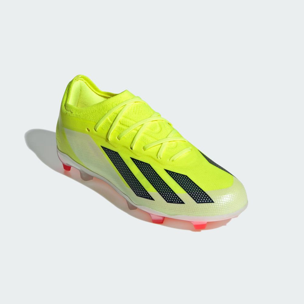 Chaussure de Foot Adidas X Crazyfast Elite Firm Ground Jaune Noir Blanche Enfant | WXH-90545650