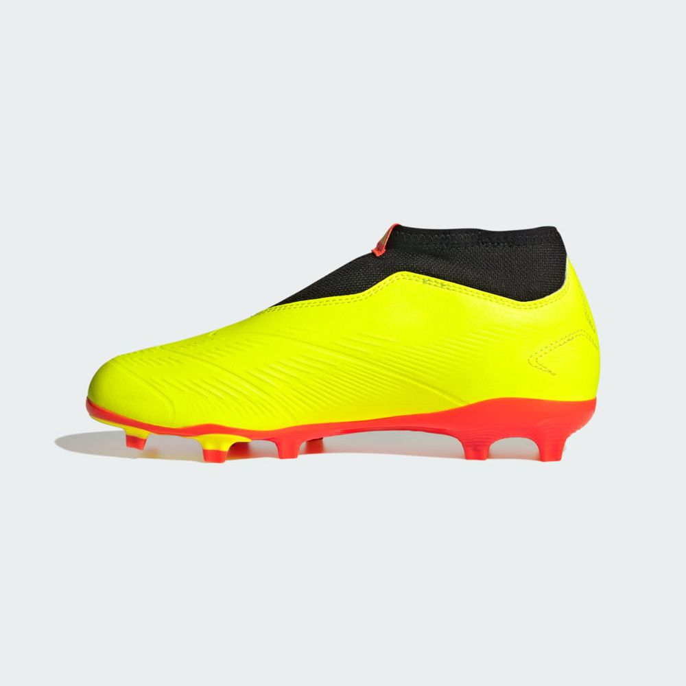 Chaussure de Foot Adidas Predator 24 League Laceless Firm Ground Jaune Noir Rouge Enfant | BRX-69599645