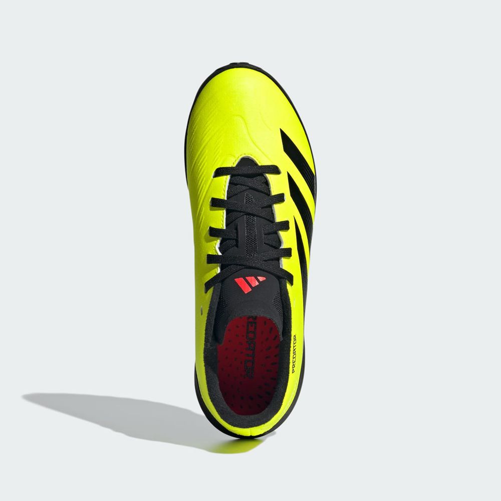 Chaussure de Foot Adidas Predator 24 League Turf Jaune Noir Rouge Enfant | FNC-16631754